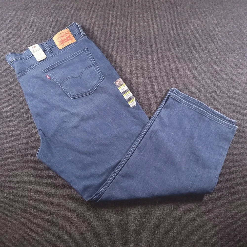 Levi's Men 559 Relaxed Straight Jeans 52x32 Blue Stretch Big Tall‎ NWT